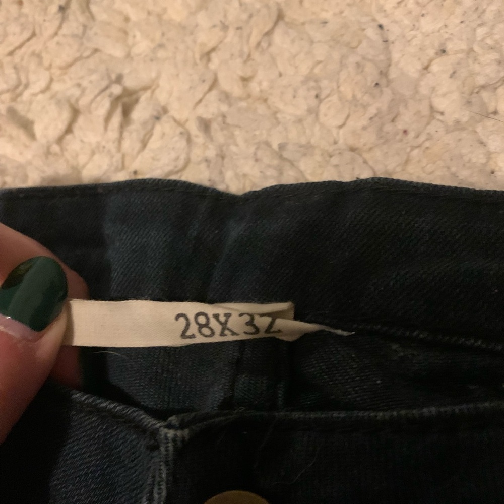 Forever 21 2.1 Women’s Denim Dark Blue Distressed Destroyed Skinny Jeans 28x32 - Picture 13 of 15